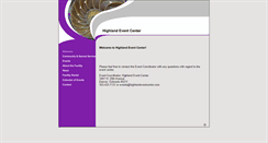 Desktop Screenshot of highlandeventcenter.org